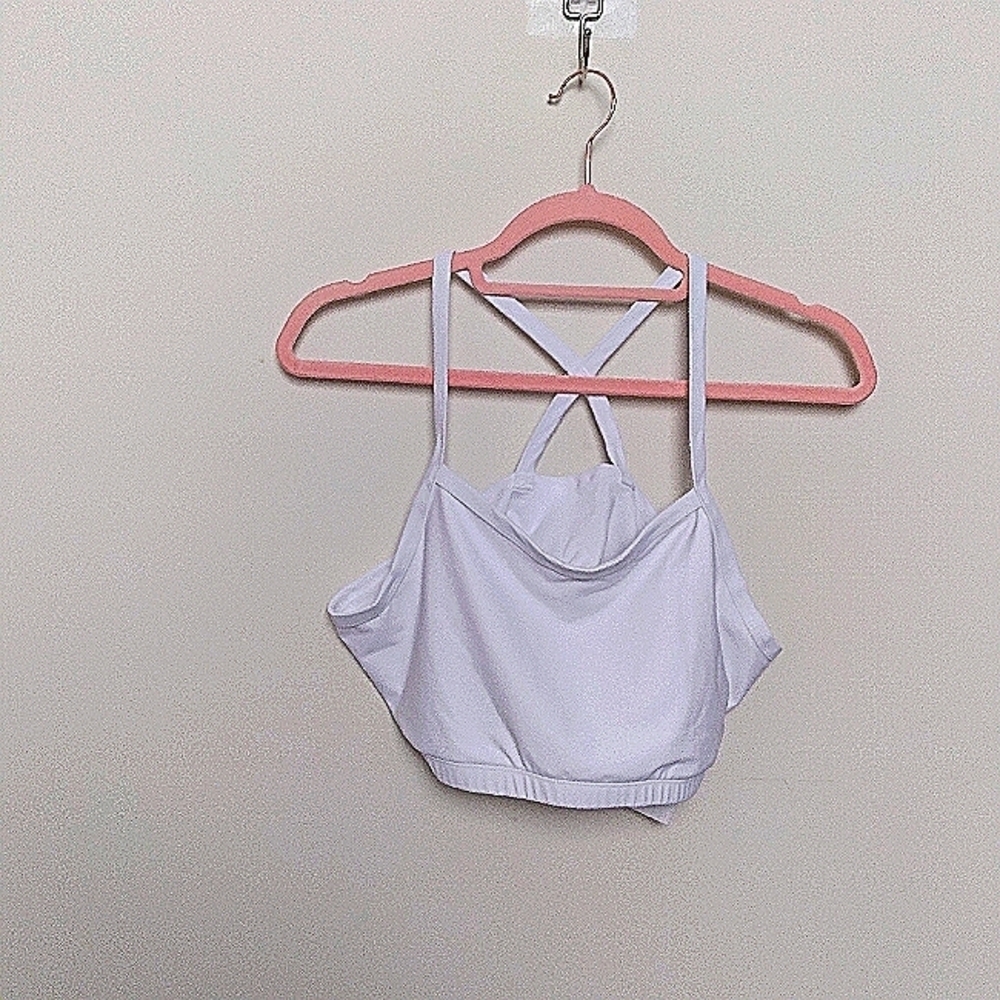 UV Skinz Solid White Criss Cross Back UPF 50+ Bikini Top Size XL New with Tags